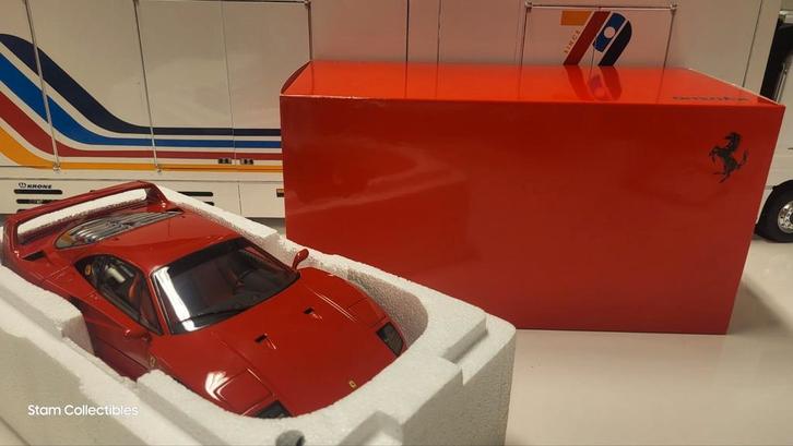 Kyosho Ferrari F40 Diecast Metal Red, Hobby en Vrije tijd, Modelauto's | 1:18, Zo goed als nieuw, Auto, Kyosho, Ophalen of Verzenden
