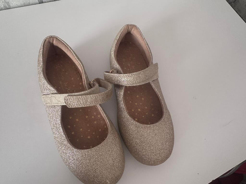 Meisjesschoenen maat 12 ( maat 20) – glitter/rosegoud, Ophalen of Verzenden, Zo goed als nieuw, Meisje