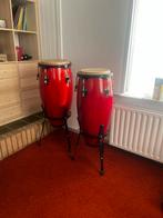 Prachtige Congas met basis en kwaliteits leren vellen., Muziek en Instrumenten, Percussie, Ophalen, Zo goed als nieuw