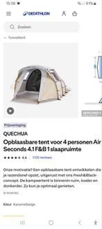 Opblaasbare tent, Ophalen, Zo goed als nieuw