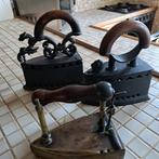 Antieke Strijkijzers - Gietijzer & Koper, Ophalen