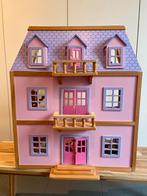 Melissa & Doug Houten Poppenhuis - 3 verdiepingen, Ophalen, Zo goed als nieuw, Poppenhuis