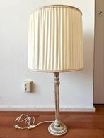 Schemerlamp met vintage kap, Huis en Inrichting, Lampen | Tafellampen, Ophalen, Gebruikt, Minder dan 50 cm