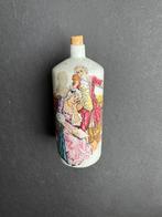 Porseleinen parfumflesje, Ophalen of Verzenden, Zo goed als nieuw, Zilver, Overige materialen