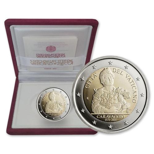 2 euro Vaticaan 2021 - Caravaggio (Proof), Postzegels en Munten, Munten | Europa | Euromunten, Setje, 2 euro, Vaticaanstad, Ophalen of Verzenden