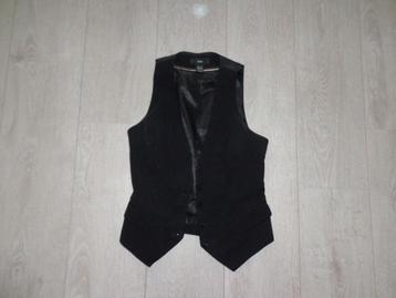 zwarte damesgilet van H&M, maat 34 .  