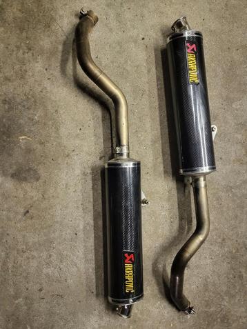 Akrapovic carbon uitlaat dempers Yamaha XT660 660r 660x beschikbaar voor biedingen
