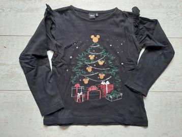 Disney Mickey Mouse kerst shirt longsleeve glitter print beschikbaar voor biedingen