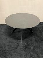 Eettafel rond zwart 130cm mangohout, Huis en Inrichting, Tafels | Eettafels, Ophalen of Verzenden, Zo goed als nieuw, Rond, 100 tot 150 cm