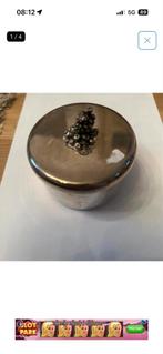 Metaal  glas met Druiven Decoratie, Ophalen of Verzenden, Rond, Glas