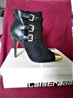 La Strada enkellaarsje hoge hak leer/suede met gespen mt. 41, Kleding | Dames, Schoenen, Ophalen, Zwart, Lage of Enkellaarzen