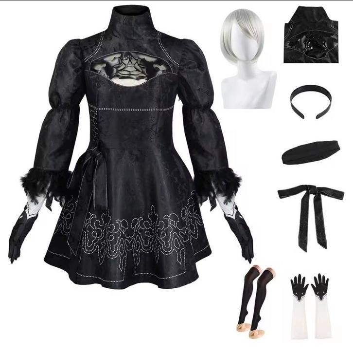 Nier Automata 2B Cosplay Kostuum, Kleding | Dames, Carnavalskleding en Feestkleding, Nieuw, Kleding, Overige thema's, Maat 36 (S)