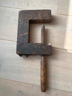 Antieke Houten Lijmklem, Ophalen of Verzenden, Gebruikt