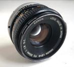 Canon FD 50mm 1:1.8 S.C. en Pentax-M 1:1.7. 50mm, Gebruikt, Ophalen of Verzenden, Standaardlens