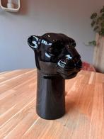 H&M Home Vaas - Panter Design, Huis en Inrichting, Woonaccessoires | Vazen, Ophalen, Zwart, Aardewerk of Porselein, Zo goed als nieuw