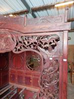 Antiek Chinees Hemelbed - Houtsnijwerk & Oosters Design, Ophalen of Verzenden