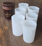 Vintage six drinking cups in lederen case, Ophalen of Verzenden