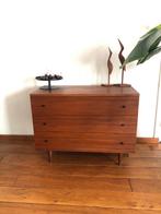 Vintage Teak Ladekast - Veel Opbergruimte!, Gebruikt, Teakhout, Met lade(s), 25 tot 50 cm