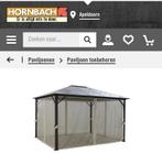 Aluminium Paviljoen van HORNBACH, Tuin en Terras, Overkappingen, Ophalen of Verzenden, Zo goed als nieuw, Tuinpaviljoen