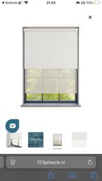Duo rolgordijn wit verduisterend & privacy 2x beschikbaar, Ophalen, 100 tot 150 cm, 200 cm of meer, Wit
