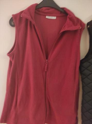 2 Bodywarmers Maat L - Fleece & Zwart beschikbaar voor biedingen