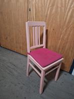 Roze stoel met kussen, Ophalen, Gebruikt, Overige kleuren, Eén
