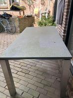 Mooie tuintafel rvs/graniet, Tuin en Terras, Tuintafels, Ophalen, Zo goed als nieuw, Rechthoekig, Rvs