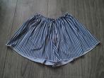 ZARA blauw wit gestreepte korte broek maat 116 ~ SJ2004, Kinderen en Baby's, Kinderkleding | Maat 116, Broek, Gebruikt, Meisje