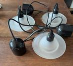 3x Vintage Space Age Plafondlampen Massive, Huis en Inrichting, Lampen | Hanglampen, Ophalen of Verzenden, Gebruikt, Glas, Minder dan 50 cm