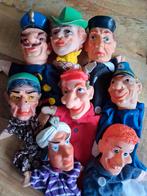 Set vintage poppenkastpoppen  - 8 Handpoppen, Kinderen en Baby's, Speelgoed | Poppen, Ophalen of Verzenden, Overige typen