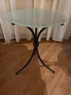 Twee bijzettafels, Huis en Inrichting, Tafels | Eettafels, Ophalen, 50 tot 100 cm, Rond, Glas