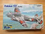 Fokker T.V (late) 1/72  Valom, Overige merken, 1:72 tot 1:144, Ophalen of Verzenden, Zo goed als nieuw