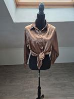 Cognac blouse, Verzenden, Zo goed als nieuw, Maat 36 (S), Bruin