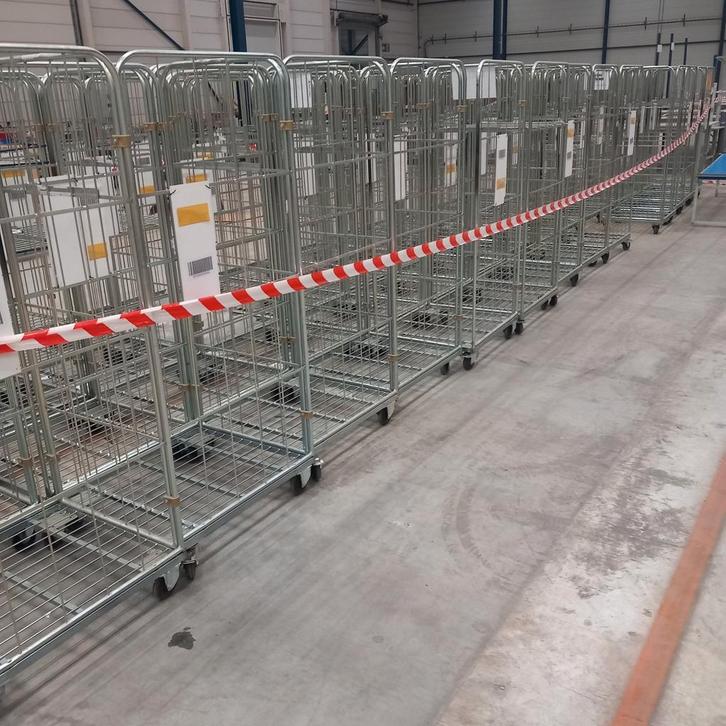 3-Heks rolcontainer, 60 stuks op voorraad., Doe-het-zelf en Verbouw, Transportwagens, Gebruikt, Transportkar, 100 liter of meer