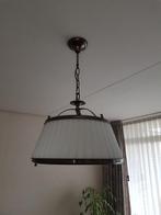 hanglamp messing met geribbeld glas, Huis en Inrichting, Lampen | Hanglampen, Ophalen of Verzenden, 'T Olde Gre-j, Info@toldegrej.nl
