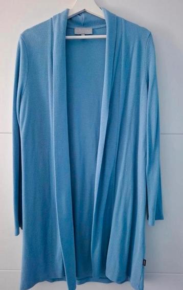 Mooi pastelblauw vest van Elvira maat L 40/42 beschikbaar voor biedingen