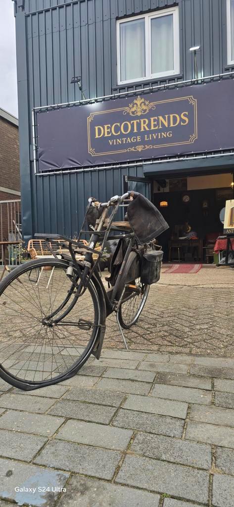 Antieke Gazelle Transportfiets met Accessoires, Fietsen en Brommers, Fietsen | Oldtimers, 59 cm of meer, Ophalen
