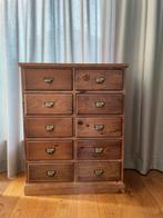 Xenos Apothekerskast - Houten Ladekast, Ophalen, Gebruikt, 50 tot 100 cm, Met lade(s)