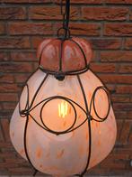 Mid century mondgeblazen murano glazen Venetiaanse lamp €69!, Antiek en Kunst, Ophalen of Verzenden