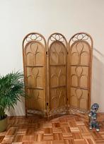 Vintage rotan kamerscherm webbing roomdivider jaren 60 boho, Gebruikt, Vintage, Vintage, Vintage