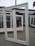 2 x kozijn met dubbele tuindeuren, Nieuw, Ophalen of Verzenden, Buitendeur, Hout