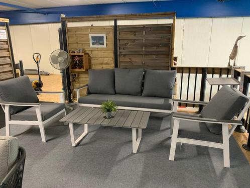 Lounge set Dublin, Tuin en Terras, Tuinsets en Loungesets, Nieuw, Loungeset, Aluminium, 4 zitplaatsen, Bank, Stoel, Ophalen