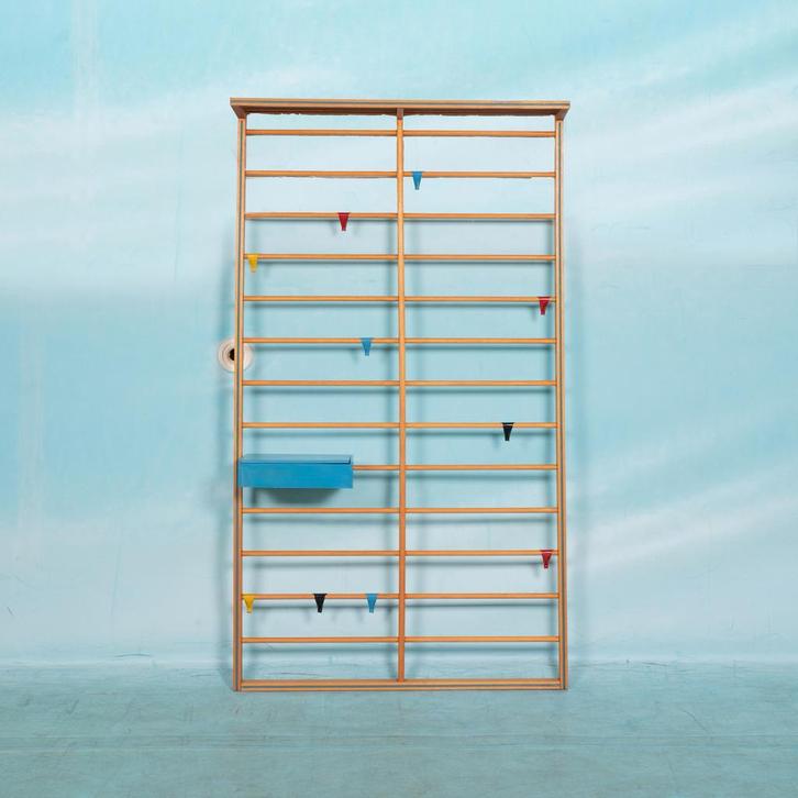 Zeldzaam model toonladder kapstok, vintage coat rack 60s, Huis en Inrichting, Woonaccessoires | Kapstokken, Ophalen of Verzenden
