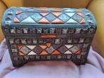 Vintage Marokkaanse decoratieve schat kist handgemaakt, Huis en Inrichting, Woonaccessoires | Kisten, Minder dan 50 cm, Gebruikt