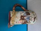 antieke barbotine majolica kan, Antiek en Kunst, Ophalen of Verzenden