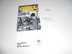 brochure Opel Werk Russelsheim  1967, Ophalen of Verzenden, Nieuw, Overige merken