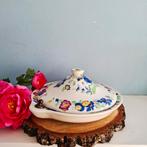 Mason's, uniek warmhoudbord met bloemmotief, Antiek en Kunst, Antiek | Servies los, Ophalen of Verzenden
