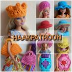 Haakpatroon hoedjes, tasjes, kroontje voor Barbiepoppen, Nieuw, Ophalen of Verzenden, Barbie