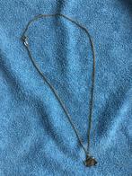 Ketting met hanger - twee vissen met strass-steentje, Ophalen of Verzenden, Zo goed als nieuw, Met edelsteen, Zilver