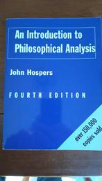 An Introduction to Philosophical Analysis,John Hospers., Ophalen of Verzenden, Beta, WO